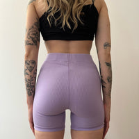 Bamboo Ribbed Boxer Shorts - Lilac