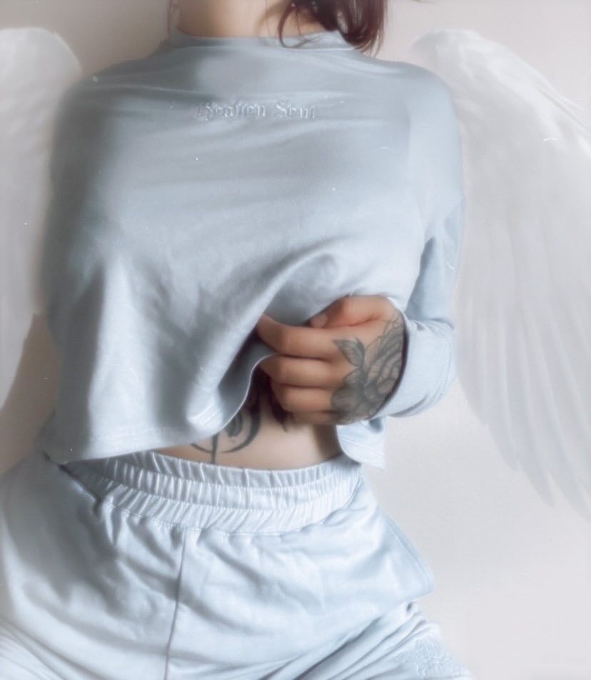 Cry Baby Blue Heaven Sent Crewneck