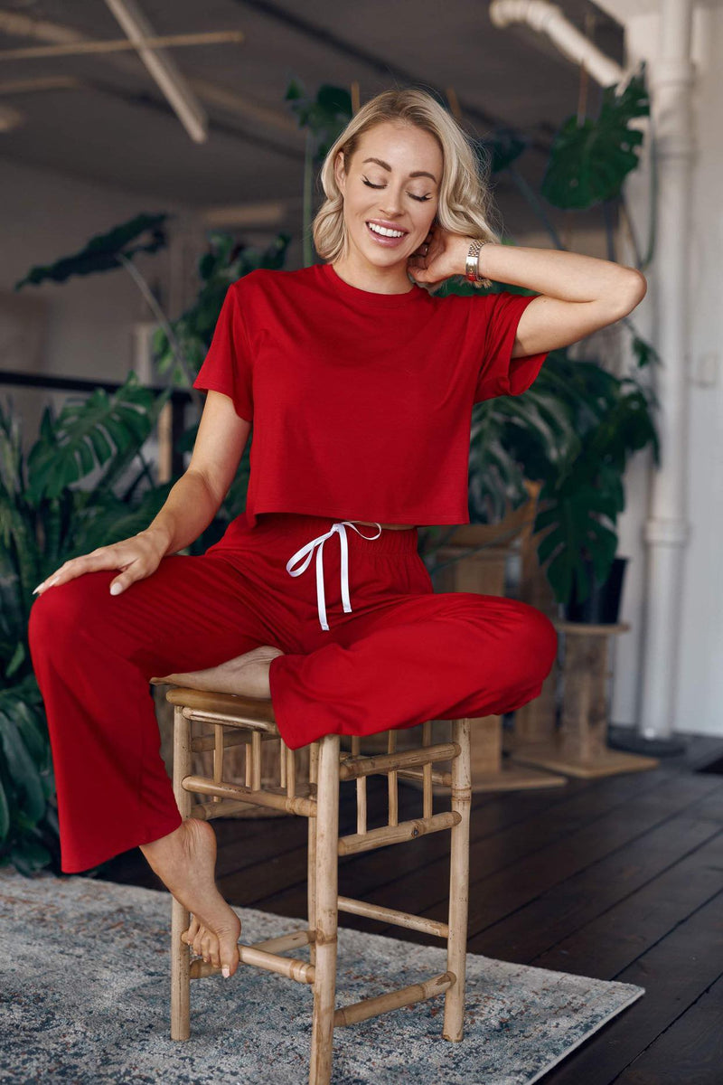 Red Pyjama Pants